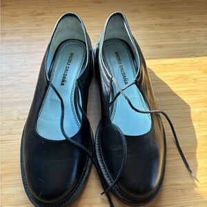 Nicole Saldaña Black Fabiana Mary Jane Loafers